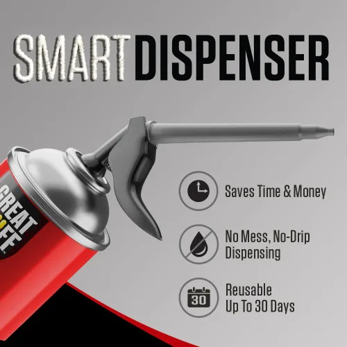 Vista 7 de Great Stuff 99108824 Dispensador Inteligente para Huecos y Grietas, Crema, 12 Onzas
