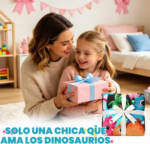 Vista 3 de Amonee-YL - Manta de dinosaurio para niñas, 40 x 50 pulgadas, regalos de dinosaurios