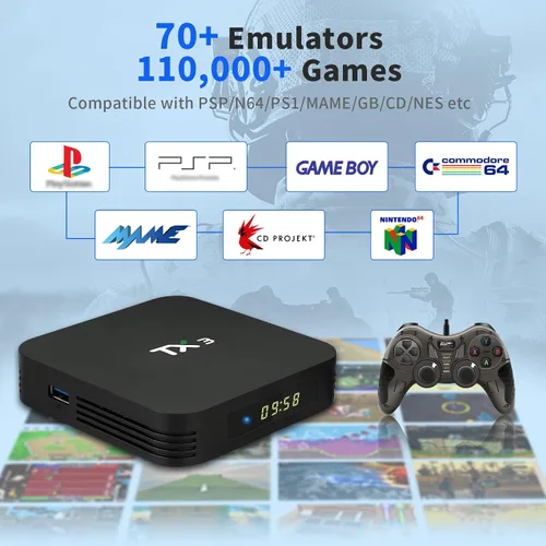 Vista 3 de Retro Game Console 512G, Emulator Console Compatible with 76 Emulators, 4K Video Game Console with Dual System, Portable Game Console with 2