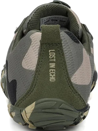 Vista 3 de Kricely Zapatos minimalistas para hombre, zapatos de entrenamiento con puntera ancha, suela cero caída
