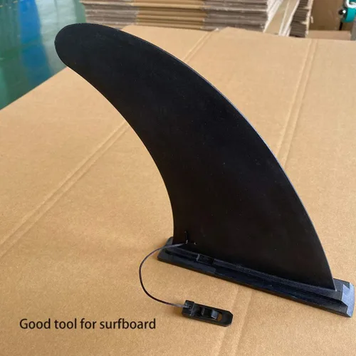Vista 5 de BESPORTBLE 1 unid aleta inflable desmontable para tabla de surf ligero negro Sup Slide grande pescado aleta agua para paddleboarding