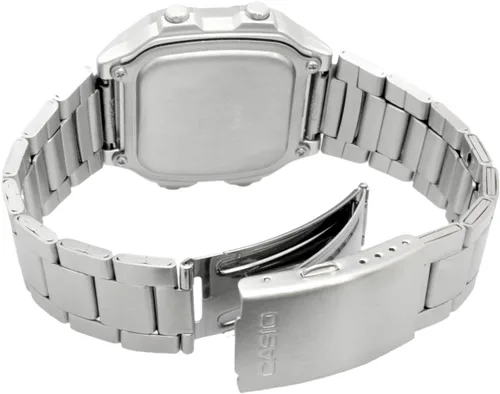 Vista 4 de Casio World Time AE-1200WHD-1AV Men's Digital Watch, Metal Band, Silver, Bracelet Type