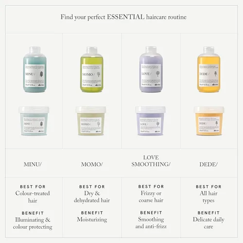 Vista 8 de Davines LOVE/Champú suavizante, limpiador suave antiencrespamiento para cabello encrespado, grueso o rebelde, promueve el alisado y el brillo