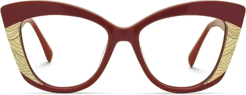Vista 9 de Zeelool Gafas vintage con bloqueo de luz azul ojo de gato para mujer Amy JGA300178