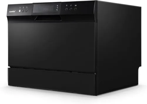 Vista 11 de COMFEE' Lavavajillas de encimera, lavavajillas portátil Energy Star, 6 servicios de mesa y 8 programas de lavado, velocidad, cuidado del bebé, ECO