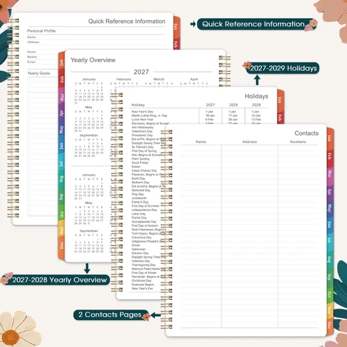 Vista 4 de Indeme 2027 Planner - 2027 Planner Weekly and Monthly, Jan 2027 - Dec 2027