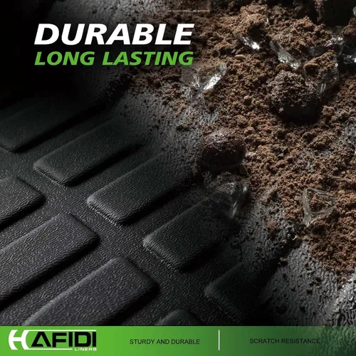 Vista 5 de HAFIDI® - Tapetes para auto con almacenamiento debajo del asiento, para todo clima, antideslizantes, de elastómero termoplástico, para la primera