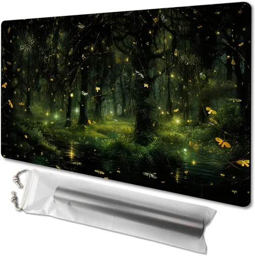 Vista 22 de MTG - Tapete de juego de tamaño 24 x 14 pulgadas, impresión antideslizante, ideal para entusiastas de los juegos de cartas, tapete de juego TCG
