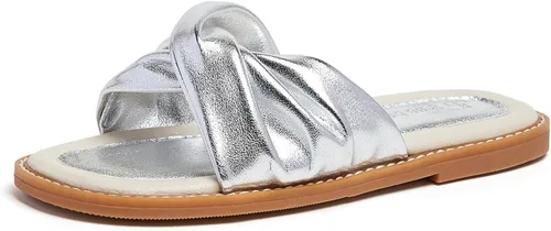 Vista 18 de THEE BRON Lindas pantuflas para niñas, sandalias elegantes para niños pequeños y niños