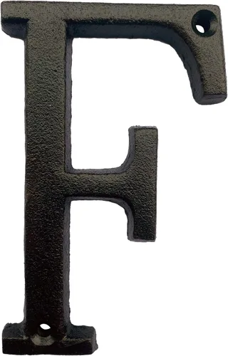 Vista 33 de BetLight Número de casa de hierro fundido de 5.5 pulgadas de alto, números de dirección de casa sólidos, elegante acabado marrón negro, fácil