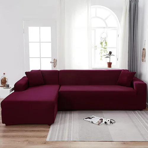 Vista 11 de Konsilsa Funda elástica para sofá en forma de L, funda completa para sofá de 1/2/3/4 plazas, protector de muebles suave, antideslizante, lavable a
