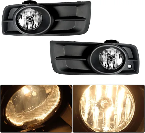 Vista 2 de munirater Paquete de 2 luces antiniebla para parachoques delantero con bombillas e interruptor de cableado de repuesto para Cruze 2010-2014