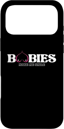 Vista 26 de iPhone 11 Funny Boobies Make Me Smiles Funda de humor para adultos