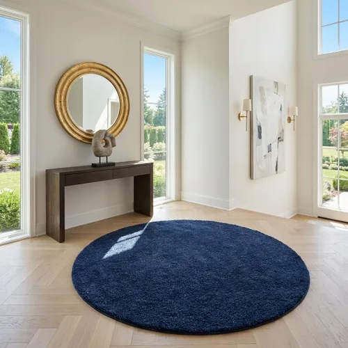 Vista 81 de Unique Loom Colección Solo - Alfombra Calabasas (7' 10" x 10' Rectangular, Azul Claro)