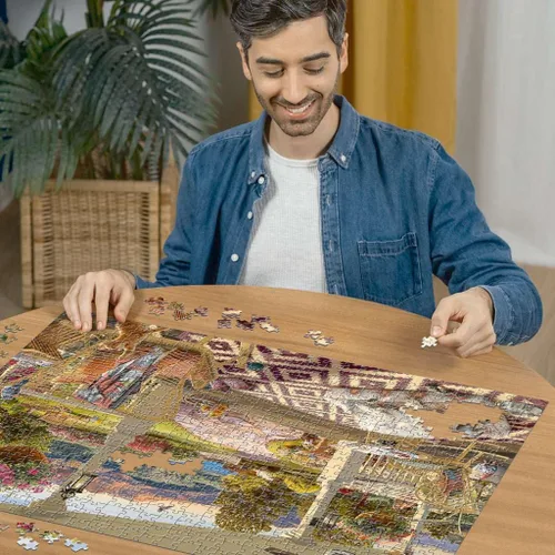 Vista 3 de Rompecabezas de 750 piezas de gran formato Cozy Front Porch de Ravensburger Calidad premium Tecnología Softclick única para una experiencia