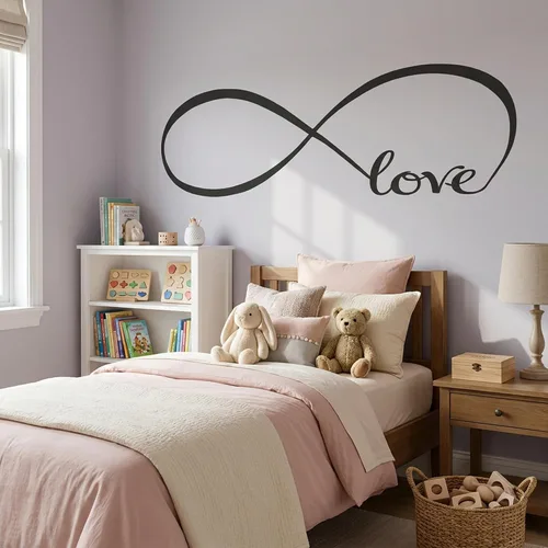 Vista 7 de Símbolo de infinito con la palabra Love