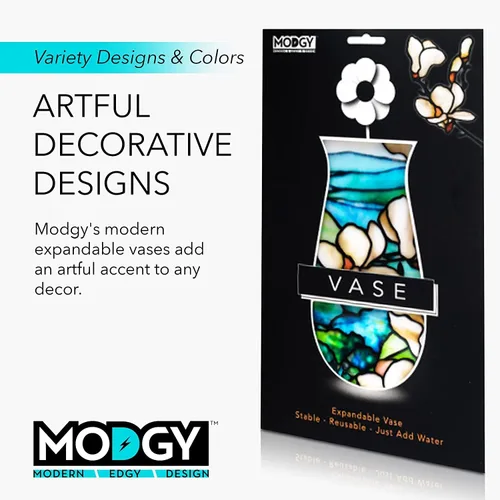 Vista 5 de MODGY Florero extensible de plástico decorativo moderno para centros de mesa de flores, decoración de mesa de comedor, sala de estar, baño, oficina