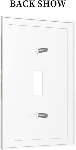 Vista 555 de Placa de Interruptor de Luz Azul de 1 Gang, Placa de Pared Decorativa de Palanca Individual, Cubierta de Placa de Pared de Palanca, Placa Frontal