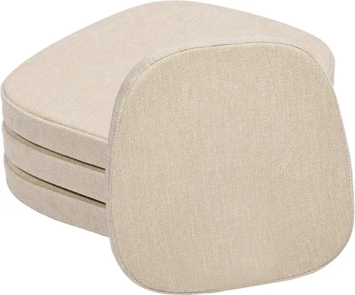 Vista 18 de baibu Juego de 2 cojines metálicos de espuma viscoelástica de 14 x 14 pulgadas, diseño de doble capa, antideslizantes, para sillas de comedor, cojín