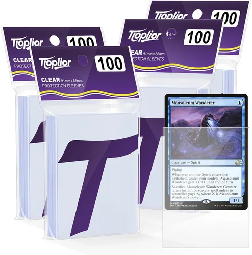 Vista 23 de 1000 unidades de fundas para cartas coleccionables TiopLior, funda mate perfecta para MTG, protector suave para cartas deportivas, funda estándar