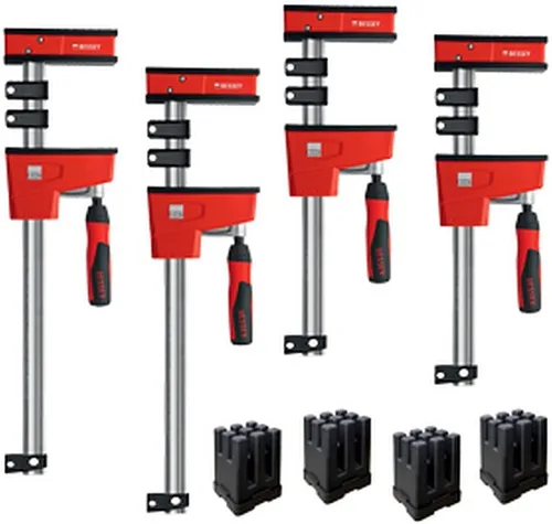 Vista 2 de BESSEY KREK2440 K Kit de Abrazadera REVO, 2 x 24 In., 2 x 50 In. y accesorio de mordaza pivotante, PK2 (fuerza de sujeción nominal de 1700 libras)
