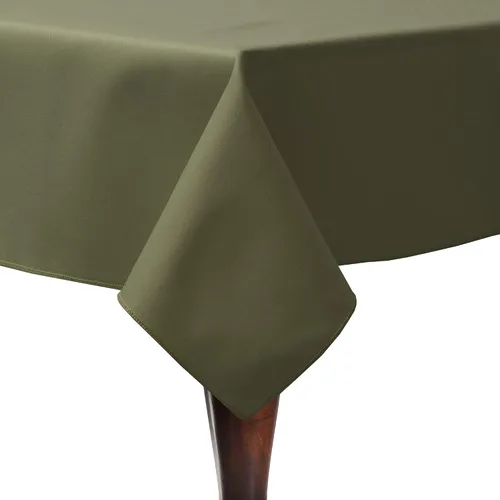 Vista 7 de Ultimate Textile Poly-Cotton Twill 54 x 96-Inch Rectangular Tablecloth Jade
