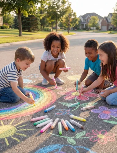 Vista 6 de Juego de tizas para acera con soporte para niños, 24 tizas lavables para niños pequeños en 12 colores para pizarra, dibujo, escritura, juguetes