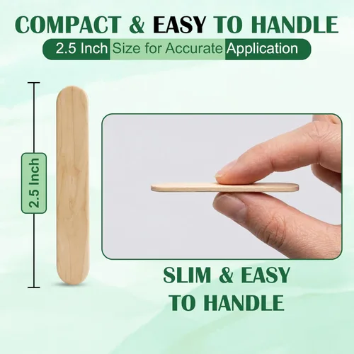 Vista 2 de Perfect Stix Mini palitos de madera para manualidades de 2.5 pulgadas, 1000 unidades a granel, palitos pequeños de madera de abedul para encerar