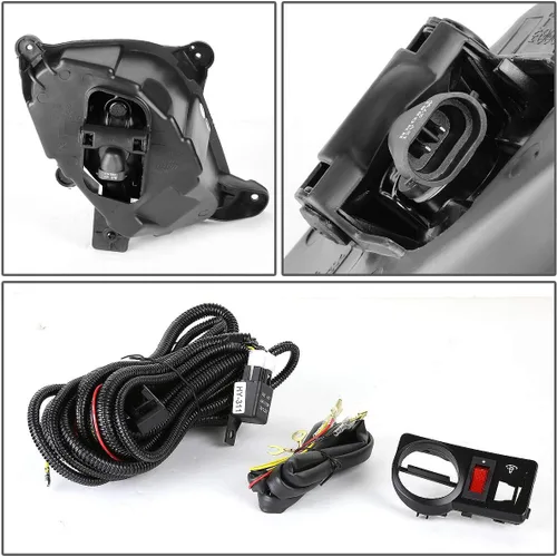 Vista 4 de DNA MOTORING FL-ZTL-130-AM - Luz antiniebla con interruptor para el lado del conductor y del pasajero, mejora la visibilidad