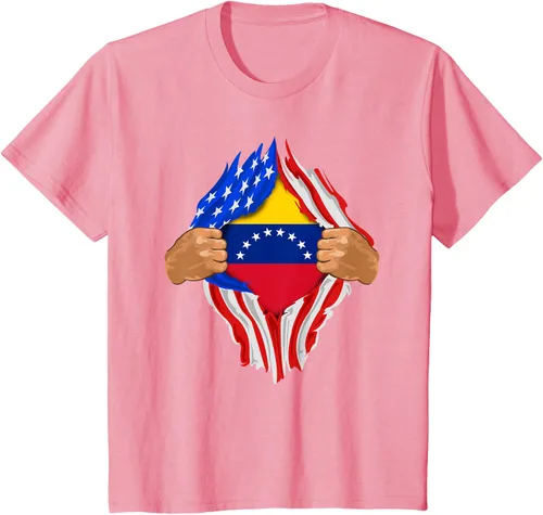 Vista 20 de Camiseta Venezuelan Blood Inside Me Regalo de la bandera de Venezuela, Blanco