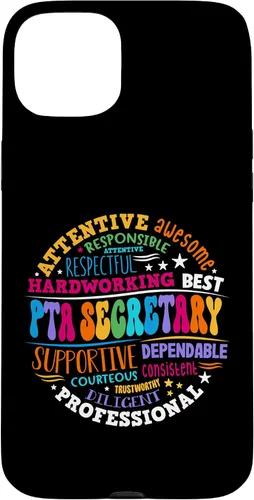 Vista 9 de iPhone 16 Parents Teacher Association Team Supporter PTA Secretary Case