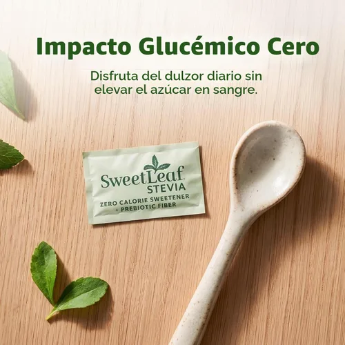Vista 7 de SweetLeaf Edulcorante en polvo de stevia, sin azúcar, 70 paquetes