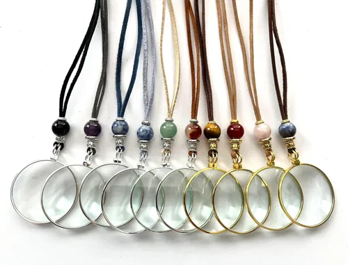 Vista 36 de by Wendra Collar con aumento, elementos naturales para aumentar la visión y la energía. ¡Deja tus lentes de lectura en casa! La Loupe