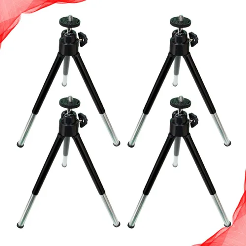 Vista 8 de Mikikit Soporte de transmisión móvil 4 unids Selfie Stick soporte trípode teléfono teléfono multi-posición teléfono titular