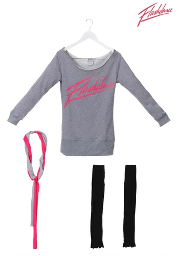Vista 4 de Disfraz de Flashdance para Mujer Talla Plus Multicolor