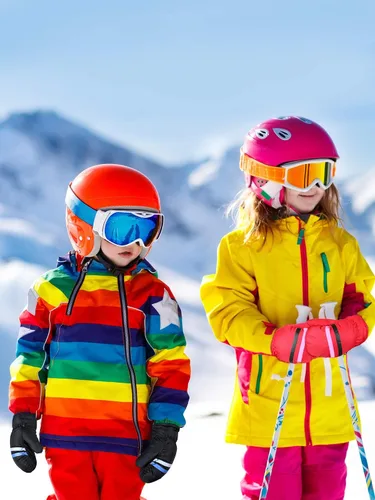 Vista 4 de SATINIOR 6 pares de guantes de nieve de invierno para niños, impermeables, cálidos, guantes de esquí unisex para clima frío