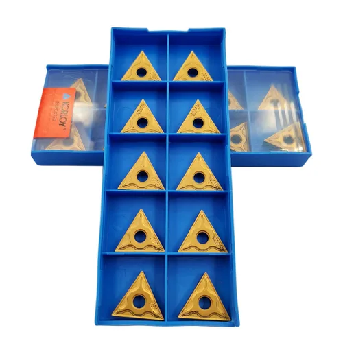 Vista 7 de GBJ TNMG431 TNMG220404-HM 10 piezas de insertos de carburo insertos de torneado para torno de procesamiento de piezas de acero para herramientas