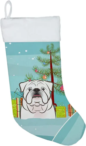 Vista 27 de Caroline's Treasures BB1590CS Árbol de Navidad y Alaskan Malamute Calcetines de Navidad para colgar en la chimenea, decoración de fiesta de Navidad