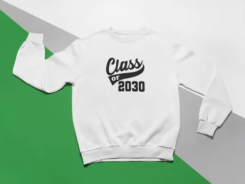 Vista 5 de Adhesivo de graduación para planchar, calcomanía para camisa de clase de 2030, parche de graduación HTV para graduados, color de tamaño de selección