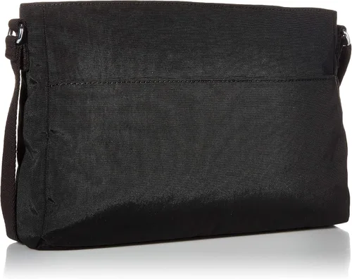 Vista 2 de Kipling Womens New Angie Handbag Lightweight Crossbody Nylon Travel Bag Black Noir