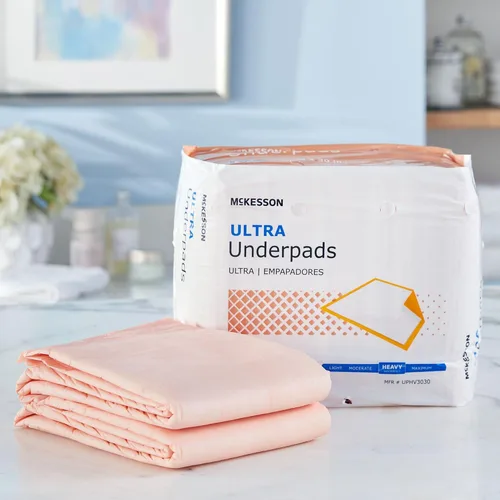 Vista 8 de McKesson Ultra Underpad, incontinencia, gran absorción, 30 x 30 pulgadas, 10