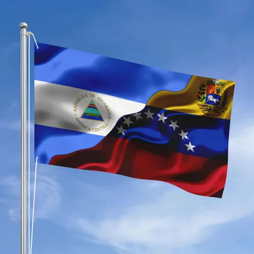 Vista 13 de Banderas de Honduras y República Dominicana para exteriores de 3 x 5 pies, tres capas de tela para coser a doble cara, impresión de 3 x 5 pies