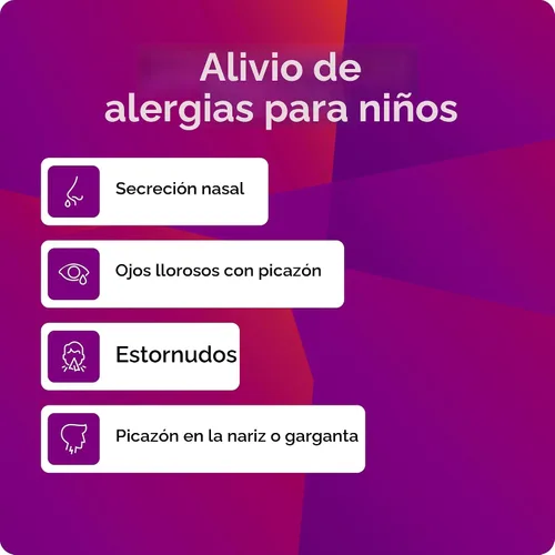 Vista 3 de 12 Horas de Alivio de la alergia, cereza, 4 onzas, CHATTEM531277, 1, 1 Non-drowsy indoor and outdoor allergy medicine for kids 2+, 30 mg