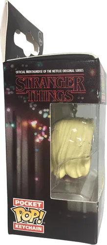 Vista 2 de Stranger Things Pocket Pop! Llavero Once (peluca)