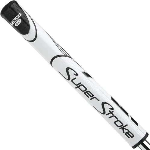 Vista 24 de SuperStroke Zenergy Tour Golf Putter Grip Negro/Blanco