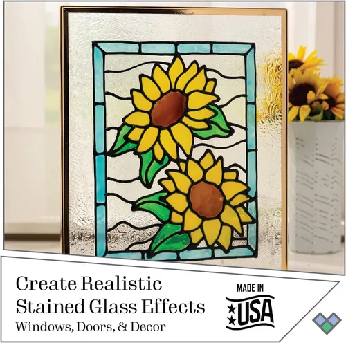 Vista 2 de Gallery Glass Límite líquido, negro, 8 onzas líquidas, líder, perfecto para proyectos de pintura de vidrieras de bricolaje, 19701