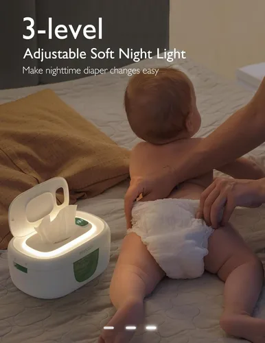 Vista 4 de Momcozy Calentador de toallitas mejorado, sellos dobles para un dispensador de toallitas de humedad máximo, innovador diseño de resorte, compatible