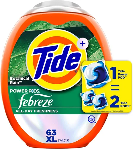 Vista 16 de Tide Power Pods - Cápsulas de detergente para ropa deportiva, 25 unidades, avanzado para sudor + combatiente de manchas
