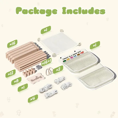 Vista 7 de Almacenamiento y organizador de animales de peluche, soporte de madera de 54 pulgadas de alto para juguetes de zoológico con bolsa de almacenamiento