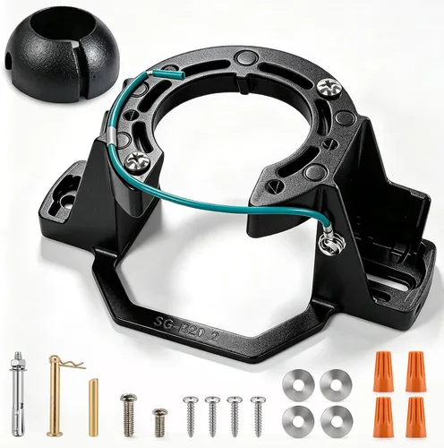 Vista 12 de Varilla descendente de ventilador de techo de 12 pulgadas con cables extendidos, diámetro exterior de 1 pulgada, compatible con ventiladores de Negro